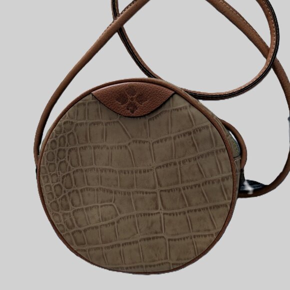 Patricia Nash embossed leather canteen crossbody bag NWOT - Picture 1 of 4